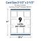 Avery Printable Square Business Cards with Sure Feed Technology, Pre-Printed Gold Lace Trim Pattern, Matte White, 2.5" x 2.5", Laser & Inkjet Compatible, 90 Total